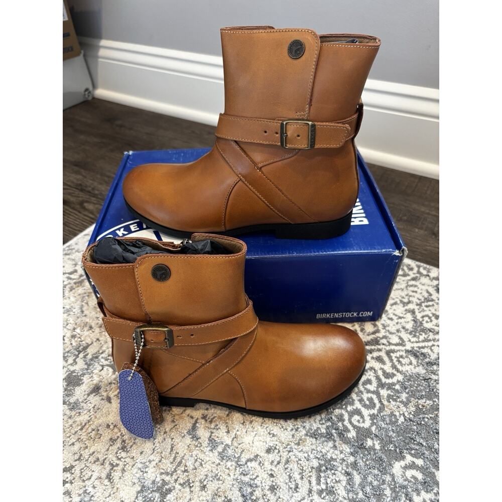 NEW Birkenstock Collins Boot Camel Leather Size 36N